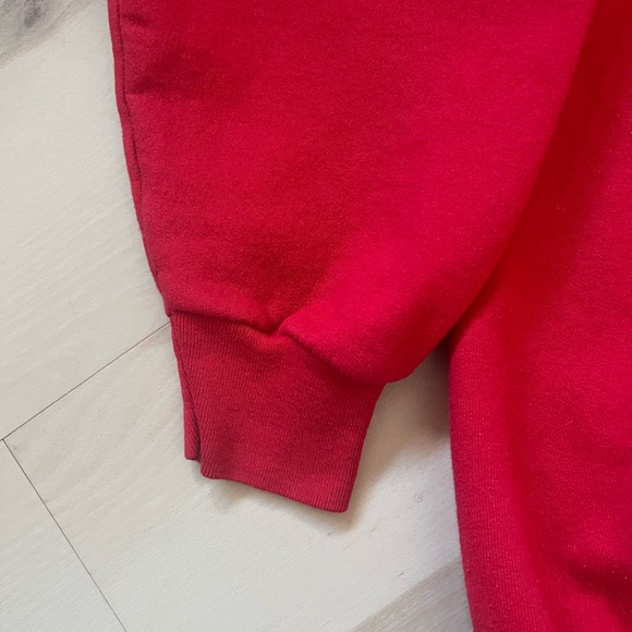 Vintage Double Crewneck Red Graphic Sweatshirt - Picture 3 of 8